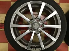 ホイール・タイヤ 17インチ中古ロードスター純正アルミ４本set中古国産タイヤ　j48