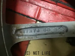 ホイール・タイヤ 17インチ中古ロードスター純正アルミ４本set中古国産タイヤ　j48