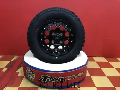 ホイール・タイヤ・14インチ中古WORKレッドスレッド4本set新品国産