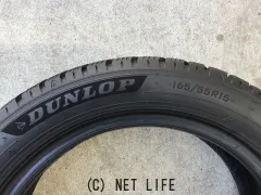 タイヤ 15インチ中古ダンロップ165/55R15 4本×6分山取付工賃込み
