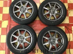 ホイール・タイヤ 14インチ中古品(廃番)レアマイスターSN-08 4本set新品国産タイヤ K6
