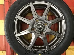 ホイール・タイヤ 14インチ中古品（廃番）レアマイスターSN-08　４本set新品国産タイヤ　K6