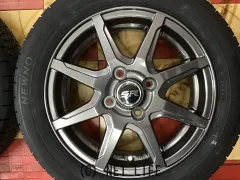 ホイール・タイヤ 14インチ中古品（廃番）レアマイスターSN-08　４本set新品国産タイヤ　K6