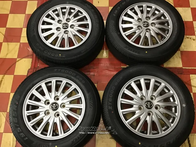 ホイール・タイヤ 15インチ中古ヴォクシー純正アルミ4本set新品タイヤ J41