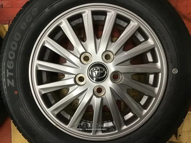 ホイール・タイヤ 15インチ中古ヴォクシー純正アルミ4本set新品タイヤ J41