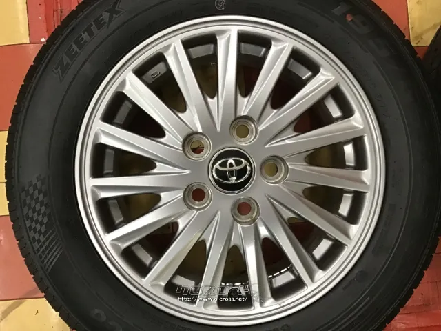 ホイール・タイヤ 15インチ中古ヴォクシー純正アルミ4本set新品タイヤ J41