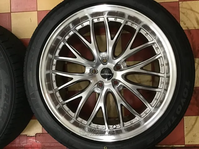 ホイール・タイヤ 20インチ中古美品ロクサーニマルチフォルケッタMS3 4本set国産タイヤ J6