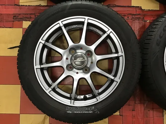 ホイール・タイヤ 14インチ中古シュナイダースタッグ4本set 中古ブリヂストンタイヤ4本×6分山