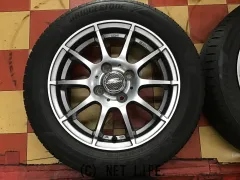 ホイール・タイヤ 14インチ中古シュナイダースタッグ4本set　中古ブリヂストンタイヤ4本×6分山