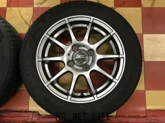 ホイール・タイヤ 14インチ中古シュナイダースタッグ4本set　中古ブリヂストンタイヤ4本×6分山