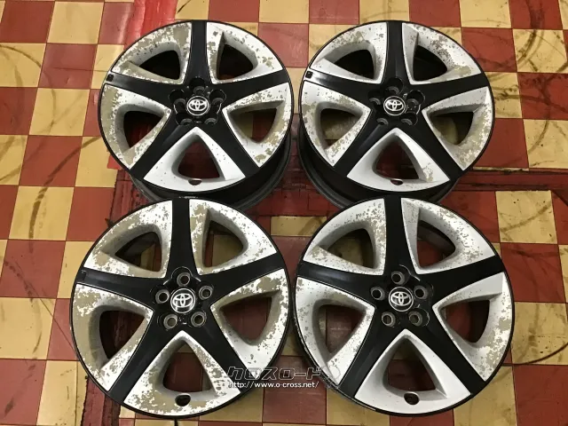 送料込み！プリウス50 純正 17インチ アルミホイール 4本 ホイール・17インチ中古50プリウス純正アルミ4本set J49・1.98万円