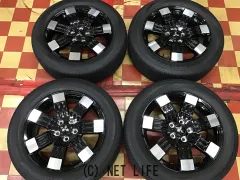 ホイール・タイヤ 18インチ中古美品デリカD:5純正アルミ4本set国産タイヤ　J48