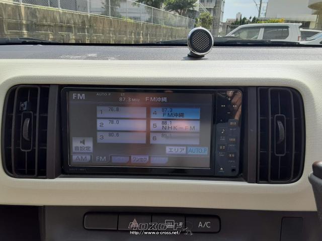 ラジオの画面も目で見ると黒い線は見えません。不思議ですね。 トヨタ パッソ