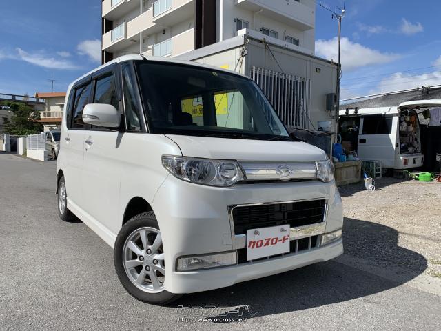 ダイハツ タント カスタム ホワイト 車検2年付き95000km ダイハツ タント カスタムX ☆本土仕入れ車両☆車検2年付☆左スライド