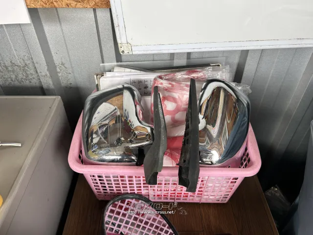 外装・エアロ ハイゼットトラック ミラー2個セット!メッキ調カバー付き!