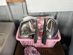 外装・エアロ ハイゼットトラック　ミラー2個セット！メッキ調カバー付き！