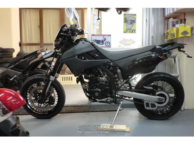 自転車 カワサキ D-トラッカー・黒・250cc・M.Eガレージ・35,574km・保証付・1