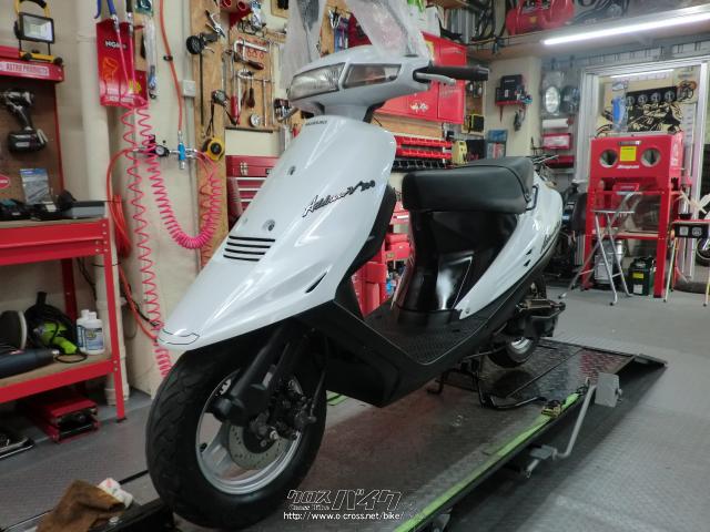 スズキ アドレスV100・パールホワイト・100cc・M.Eガレージ・4,350km