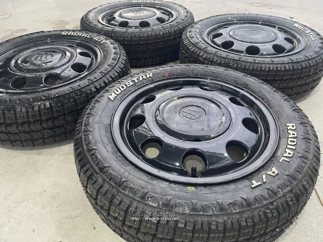 ホイール・タイヤ 14インチ★スペーシアギア純正アルミ☆マッドスター新品タイヤ付き★