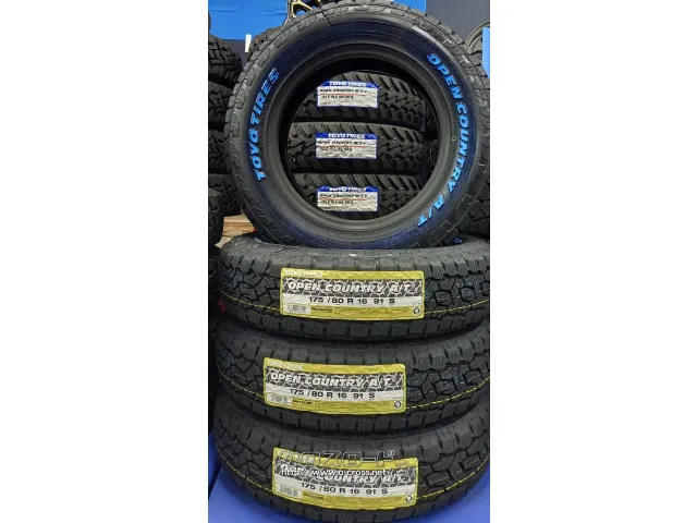 タイヤ・TY 175/80R16 ｵｰﾌﾟﾝｶﾝﾄﾘｰAT3 新品4本・ASK・トレッド沖縄 