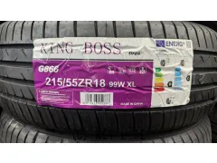 タイヤ 18インチ キングボス 215/55R18 G866 1本交換工賃込み!