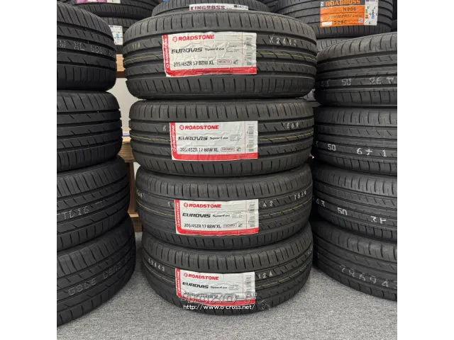 タイヤ 17インチ ロードストーン 205/45R17 SP04 4本交換工賃込み
