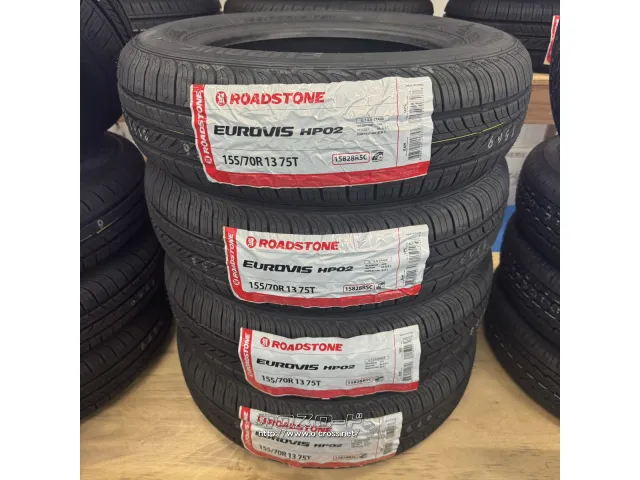 タイヤ 13インチ ロードストーン 155/70R13 HP02 4本交換工賃込