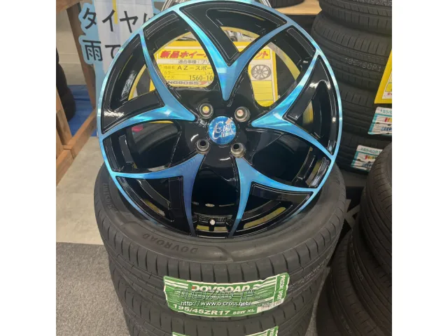 ホイール・タイヤ・17ｲﾝﾁ TC-05×DO 青 新品ﾀｲﾔﾎｲｰﾙｾｯﾄ・10.35万円
