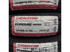 タイヤ 13インチ ロードストーン 145/80R13 HP02　4本交換工賃込み