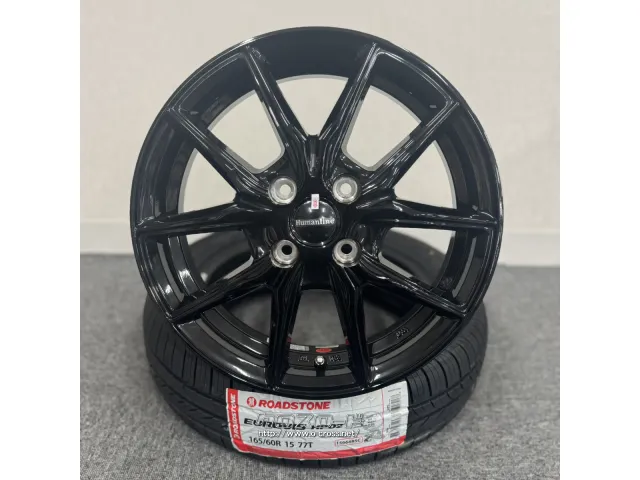 ホイール・タイヤ・15ｲﾝﾁ ﾋｭｰﾏﾝﾗｲﾝ HR-1 新品ﾎｲｰﾙﾀｲﾔｾｯﾄ・7.7万円 