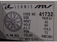 ホイール 18インチ レオニスMV　新品ﾎｲｰﾙ4本ｾｯﾄ