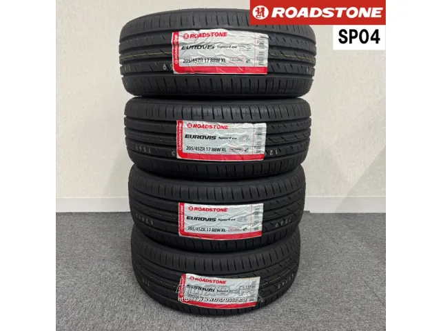 タイヤ・RS 205/45R17 SP04 4本交換工賃込 17ｲﾝﾁ・4.8万円・トレッド 
