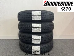 タイヤ BS 145/80R12 K370 4本交換工賃込 12ｲﾝﾁ