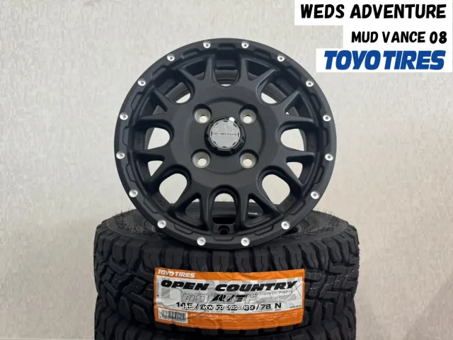 ホイール・タイヤ 12インチ ウェッズマッドヴァンス08 R/T 新品タイヤホイールセット
