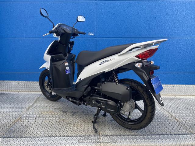 スズキ アドレス110 レンタルアップ車・白・110cc・モトフリークウイリー とよみ店・5,505km・保証付・6ヶ月・距離無制限 |  沖縄のバイク情報 - クロスバイク