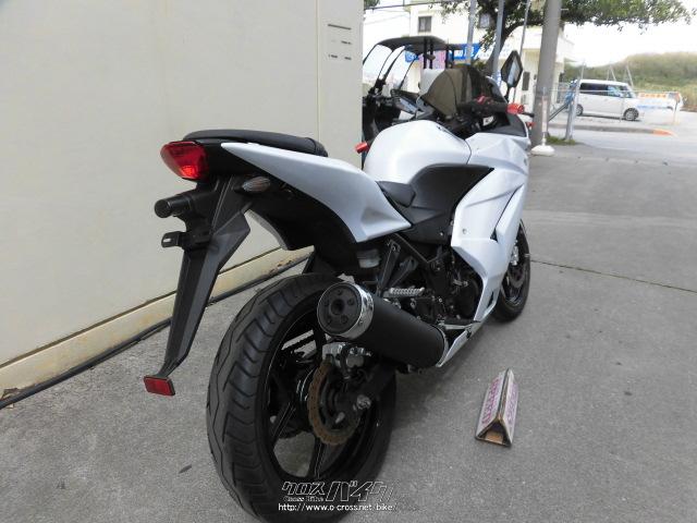 カワサキ ニンジャ250 R 白 250cc サイクルグッズスピード 26 018km 保証付 1ヶ月 沖縄のバイク情報 クロスバイク