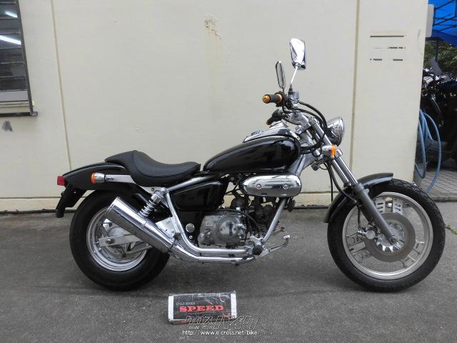 ホンダ マグナ50 本格アメリカン50cc ブラック 50cc サイクルグッズスピード 17 735km 保証付 1ヶ月 沖縄のバイク情報 クロスバイク