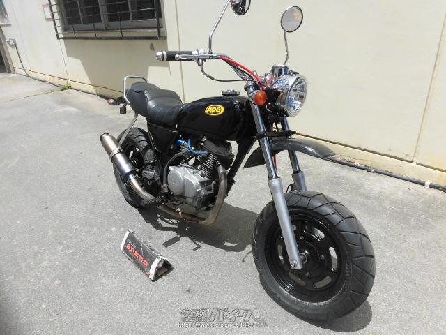 ホンダ エイプ50 ボアアップエンジンです・ブラック・80cc・サイクルグッズスピード・疑義車(メーター交換のため)・保証無 | 沖縄のバイク情報 -  クロスバイク