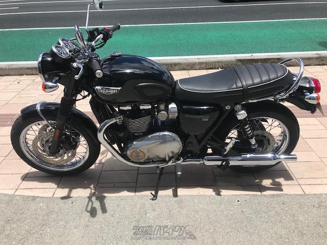 トライアンフ ボンネビル T1 18 H30 年式 黒 10cc グリット 8 654km 保証付 12ヶ月 沖縄のバイク情報 クロスバイク