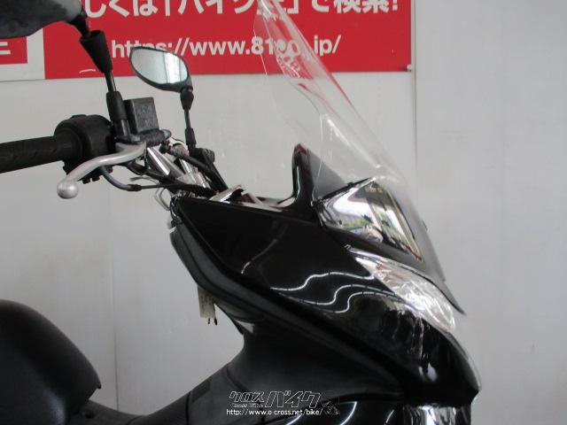 ホンダ PCX125 JF28型 低走行3133Km ロングスクリーン装備 内地車両・2011(H23)初度登録(届出)年・黒  ・125cc・バイク王那覇店・3,133km・保証付・3ヶ月 | 沖縄のバイク情報 - クロスバイク