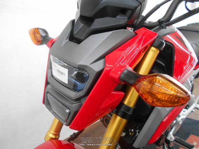 ホンダ グロム 125 JC75型 2107Km デイトナリアショック  《クレジットカード》Ok・2019(R1)初度登録(届出)年・赤・125cc・バイク王那覇店・2,107km・保証付・12ヶ月 | 沖縄のバイク情報  - クロスバイク