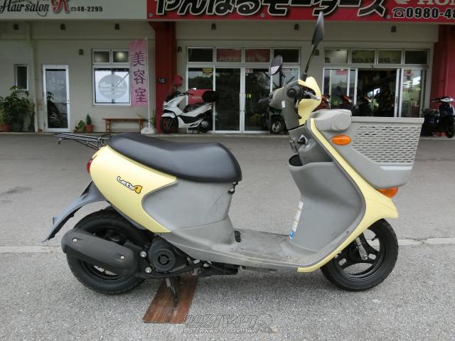 即日納車可能！格安！ スズキ 卸売 レッツ4 イエロー 原付 スクーター 50cc バイク 通勤 通学 お急ぎの方 乗換