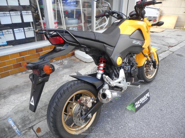ホンダ グロム 125 イエロー 125cc 有 シェイプ 22 170km 保証付 6ヶ月 5000km 沖縄のバイク情報 クロスバイク