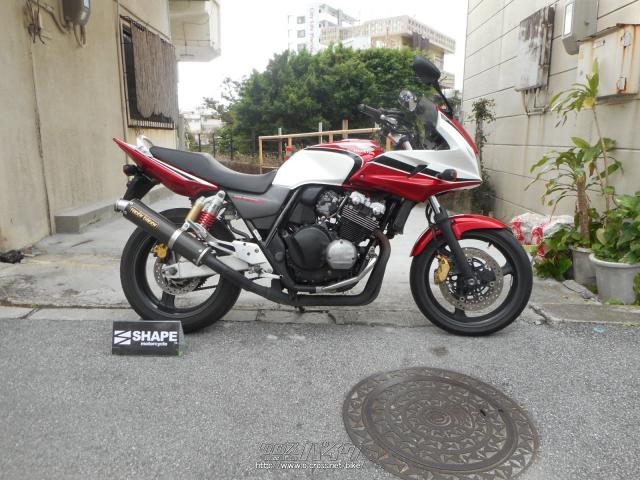 ホンダ Cb 400 スーパーボルドール 05 H17 年式 赤 白 400cc 有 シェイプ 28 723km 保証付 3ヶ月 km 沖縄のバイク情報 クロスバイク