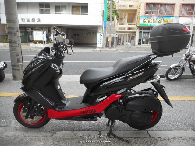 ヤマハ マジェスティS・黒赤・155cc・(有)シェイプ・11,212km・保証付・3ヶ月・10000km | 沖縄のバイク情報 - クロスバイク