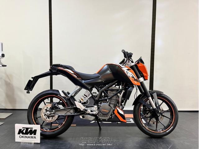 KTM 200 デューク・2012(H24)初度登録(届出)年・ブラック オレンジ・200cc・KTM OKINAWA・15,242km・保証付・3ヶ月・3000km  | 沖縄のバイク情報 - クロスバイク