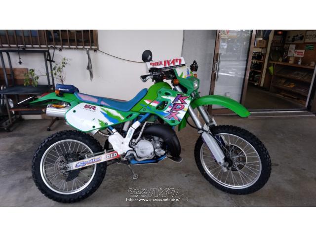 カワサキ KDX250 250SR カスタム・モタード仕様!! 2サイクル 40PS OFFタイヤ付き  ・試乗可・希少車!・1992(H4)初度登録(届出)年・ライムグリーン・250cc・バイクショップ WORK-AREA 藏元・17,232km・保証無  | 沖縄のバイク情報 - クロスバイク