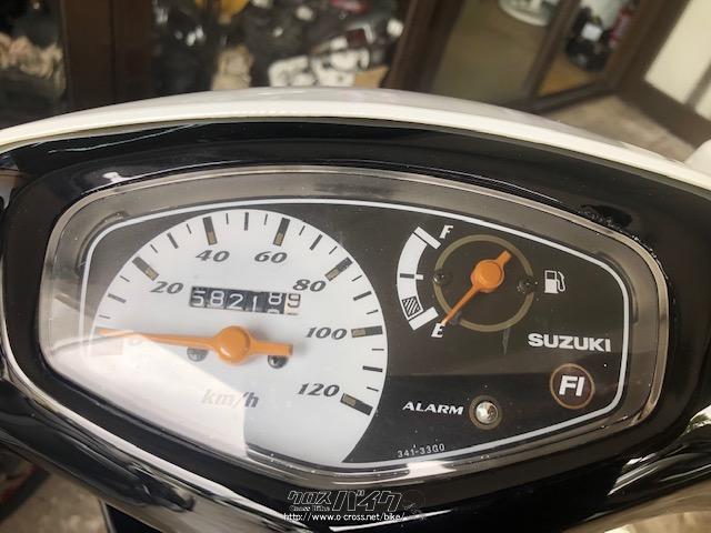 日本に アドレスV125G 規制前 パールホワイト 走行距離44876km スズキ 