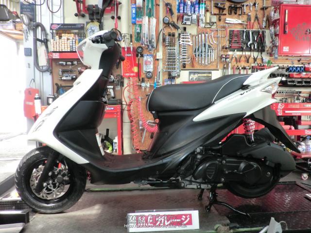 スズキ アドレスV125 S・ホワイト・125cc・M.Eガレージ・減算車(メーター交換のため)・保証付・1ヶ月 | 沖縄のバイク情報 - クロスバイク