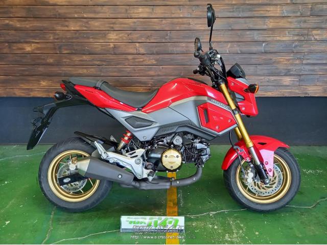 ホンダ グロム 125・赤・125cc・MOTOR'S SHOP トラスト・12,141km・保証付・3ヶ月・3000km | 沖縄のバイク情報 -  クロスバイク